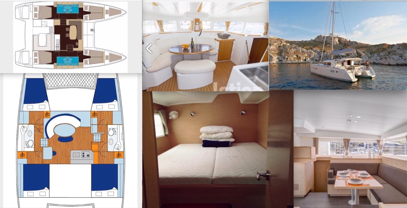 Catamaran in the Cyclades